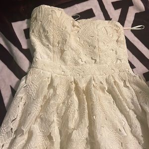 White Strapless Dress